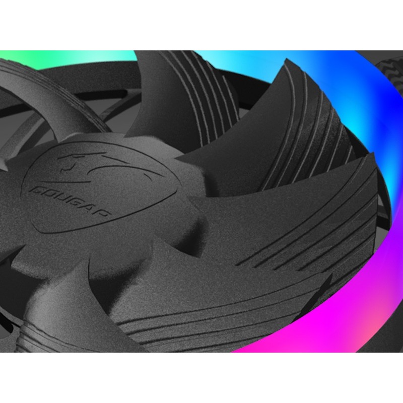 Ventilador Cougar Vortex RGB HPB 120 120mm 600 1500RPM Negro