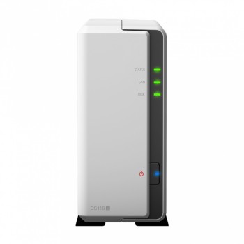 Synology DiskStation DS119J NAS de 1 Bahía, max. 12TB, Marvell Armada 3700 88F3720 Dual-Core 800MHz, SATA III, Gris - Envío Grat