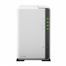 Synology DiskStation DS218J NAS de 2 Bahias, max. 2 x 12TB, Marvell Armada 385 88F6820 1.30GHz, USB 3.0, Blanco - no incluye - E