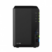 Synology Servidor NAS DS218+ de 2 Bahías, Intel Celeron J3355 2GHz, 2GB DDR3L - no incluye Discos - Envío Gratis