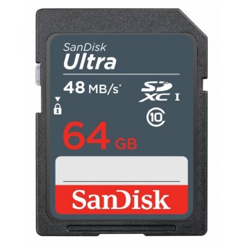 Memoria Flas SanDisk Ultra, 64GB SDHC UHS-I Clase 10 - Envío Gratis