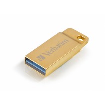 Memoria USB Verbatim Metal Executive, 32GB, USB 3.0, Dorado - Envío Gratis