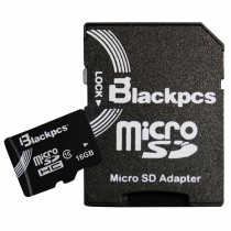 Memoria Flash Blackpcs MM10101, 16GB MicroSD Clase 10, con Adaptador - Envío Gratis