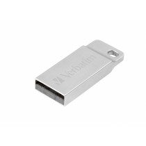 Memoria USB Verbatim Metal Executive, 16GB, USB 2.0, Plata - Envío Gratis