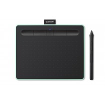 Wacom Tableta Gráfica Intuos S, 152 x 95mm, Inalámbrico/Alámbrico, Bluetooth, USB, Negro/Verde - Envío Gratis