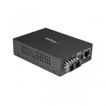 StarTech.com Convertidor de Medios Gigabit Ethernet RJ45 a Fibra Óptica SC Multimodo 1000Base-SX, 550m - Envío Gratis