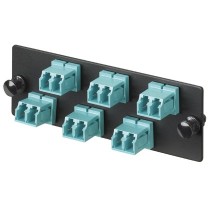 Panduit Panel de 6 Adaptadores de Fibra Óptica LC 10Gig Dúplex Multimodo, Azul - Envío Gratis