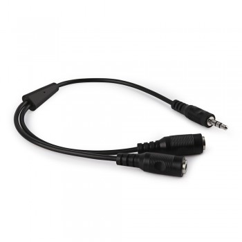 V7 Divisor de Audio, 3.5mm - 2x 3.5mm, Negro - Envío Gratis