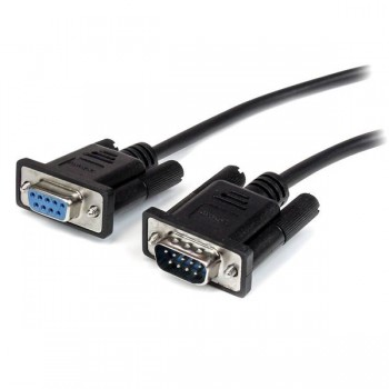 StarTech.com Cable Serial DB-9 Macho - DB-9 Hembra, 3 Metros, Negro - Envío Gratis