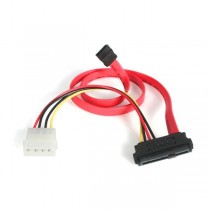 StarTech.com Cable SAS 29-pin - SATA con Alimentación LP4, Rojo - Envío Gratis