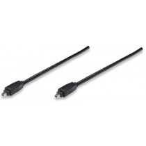 Manhattan Cable para Dispositivos FireWire, 4-Pin Macho, 1.8 Metros, Negro - Envío Gratis