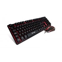 Kit Gamer de Teclado y Mouse Vorago KM-500, Alámbrico, USB, Negro (Español) - Envío Gratis