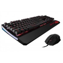 Kit Gamer de Teclado y Mouse Eagle Warrior G75, Alámbrico, USB, Negro (Español) - Envío Gratis