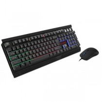 Kit Gamer de Teclado y Mouse Eagle Warrior FÉNIX, Alámbrico, USB, Negro (Inglés) - Envío Gratis