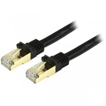 StarTech.com Cable Patch Cat6a STP Blindado sin Enganches RJ-45 Macho - RJ-45 Macho, 1.2 Metros, Negro - Envío Gratis