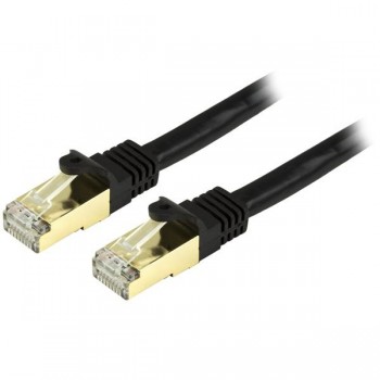 StarTech.com Cable Patch Cat6a STP Blindado sin Enganches RJ-45 Macho - RJ-45 Macho, 1.2 Metros, Negro - Envío Gratis