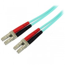 StarTech.com Cable Fibra Óptica Dúplex Multimodo OM4 LC Macho - LC Macho, 1 Metro, Aqua - Envío Gratis