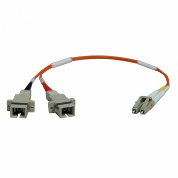 Tripp Lite Cable Fibra Óptica Multimodo LC Macho - SC Hembra, 30cm, Naranja - Envío Gratis