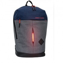 Perfect Choice Mochila de Nylon Night Traveller para Laptop 15", Azul/Gris - Envío Gratis