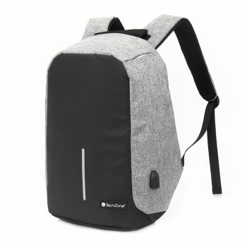 TechZone Mochila de Poliéster TZ18LBP02 para Laptop 15.6'', Negro/Gris - Envío Gratis