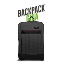 Ghia Mochila de Nylon/Poliéster GM-010R para Laptop 15.6", Gris/Rojo - Envío Gratis