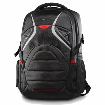 Targus Mochila de Poliuretano Strike para Laptop 17.3'', Negro/Rojo - Envío Gratis