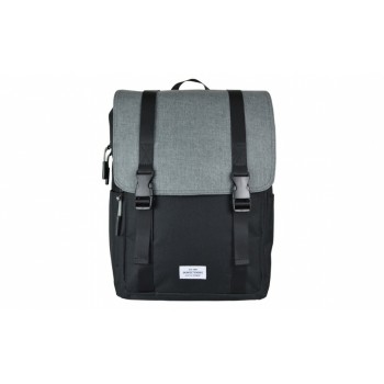 Perfect Choice Mochila de Poliéster Scout para Laptop 14'', Negro/Gris - Envío Gratis