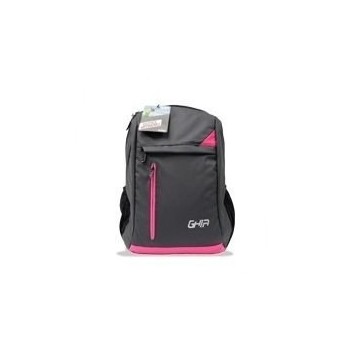 Ghia Mochila de Poliéster GM-004 para Laptop 15.6", Gris/Rosa - Envío Gratis