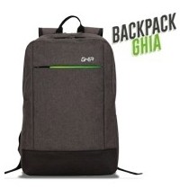 Ghia Mochila de Nylon/Poliéster GM-001 para Laptop 15.6", Verde/Gris - Envío Gratis