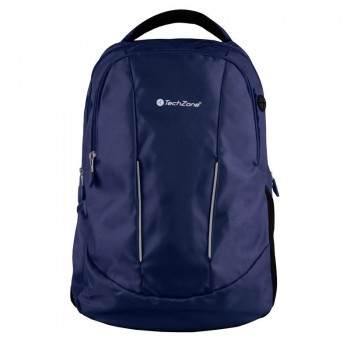 Techzone Mochila de Poliéster TZ17LBP02-AZUL para Laptop 15.6'', Negro/Azul - Envío Gratis