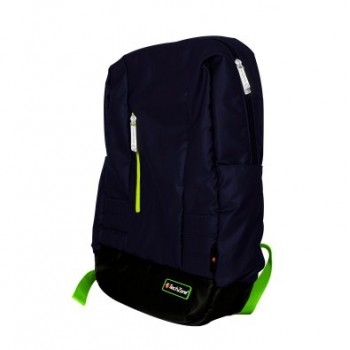 Tech Zone Mochila de Nílon para Laptop de 15.6'' Negro/Azul, Resistente al Agua - Envío Gratis