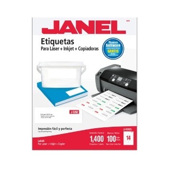 Janel Etiquetas Adhesivas 1095262101, 34x102mm, 1400 Etiquetas - Envío Gratis