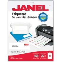 Janel Etiqueta Blanca de 34 x 102mm, 350 Etiquetas - Envío Gratis