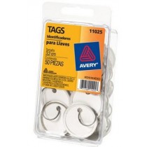 Avery Identificadores para Llaves, Etiqueta Blanca, Paquete de 50 Piezas - Envío Gratis