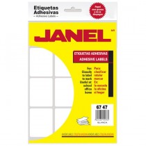 Janel Paquete de 180 Etiquetas Blancas de 67x47mm - Envío Gratis