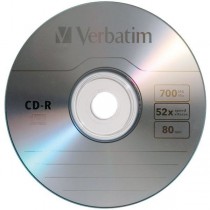 Verbatim Discos Virgenes para CD, CD-R, 52x, 1 Disco (96298) - Envío Gratis