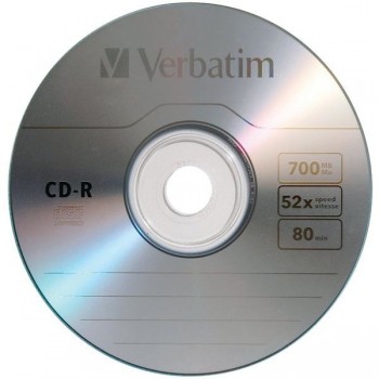 Verbatim Discos Virgenes para CD, CD-R, 52x, 10 Discos (96250) - Envío Gratis