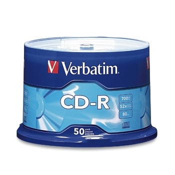 Verbatim Torre de Discos Virgenes para CD, CD-R, 50 Piezas - Envío Gratis