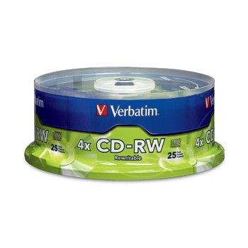 Verbatim Torre de Discos Virgenes para CD, CD-RW, 700MB, 25 Piezas - Envío Gratis