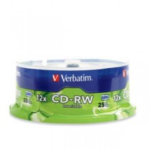 Verbatim Torre de Discos Virgenes para CD, CD-RW, 25 Discos - Envío Gratis