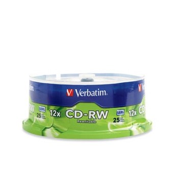 Verbatim Torre de Discos Virgenes para CD, CD-RW, 25 Discos - Envío Gratis