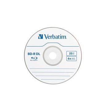 Verbatim Torre de Discos Virgenes para Blu-Ray, BD-R DL, 6x, 50GB, 25 Discos - Envío Gratis