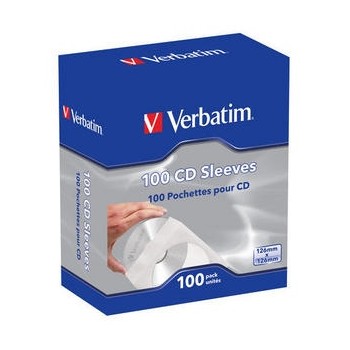 Verbatim Sobres de Papel para CD/DVD, Blanco, 100 Piezas - Envío Gratis