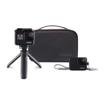 GoPro Kit de Viaje AKTTR-001 para GoPro, Negro - Incluye Estuche Compacto/Extensión Tripode/ Funda con Correa - Envío Gratis