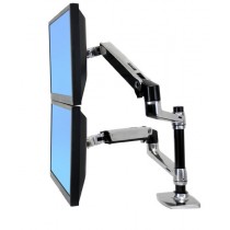 Ergotron Brazo de Mesa LX Doble para Monitor 24'', Plata - Envío Gratis