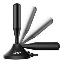 Ghia Antena para Televisión GANT-002 para Interiores, UHF, Negro - Envío Gratis