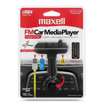 Maxell Transmisor de Audio Bluetooth para Auto, Negro - Envío Gratis