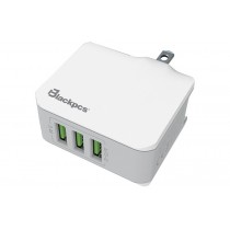 Blackpcs Cargador de Pared ESH083-W, 5V, 3x USB 2.0, Blanco - Envío Gratis