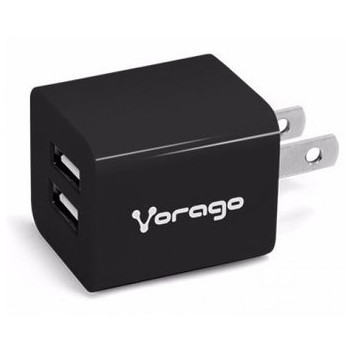 Vorago Cargador para Pared AU-106 V2, 5V, 2x USB 2.0, Negro - Envío Gratis