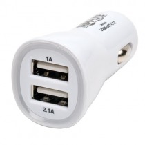 Tripp Lite Cargador para Auto, 2x USB 2.0, 5V, Blanco - Envío Gratis